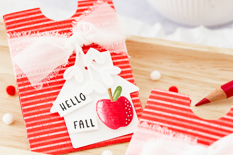 Herziges Häuschen Stampin' Up! Herbstgoodie mit den Stanzen Verpackte Wünsche