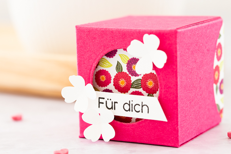 Schubladenfensterbox mit den Zauberhaften Zinnien von Stampin' Up!