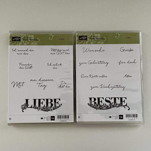 Stempelset Beste Wünsche NEU