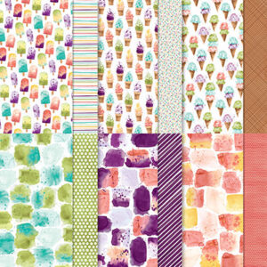 Designerpapier Eisdiele