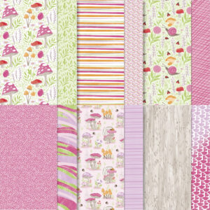 Designerpapier Pilzwiese