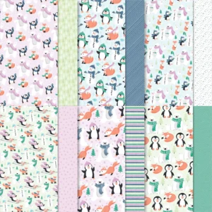 Designerpapier Pinguin & Co.