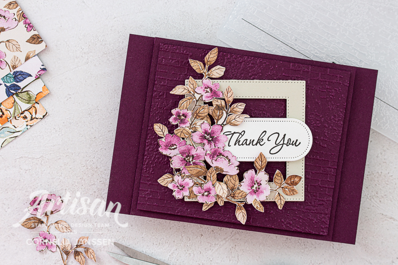 Vintage Karte selbst gemacht mit dem Designerpapier Bezaubernd Floral von Stampin' Up!
