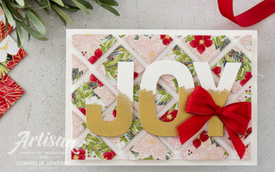 Weihnachtskarte mit perfekter Doppelschleife