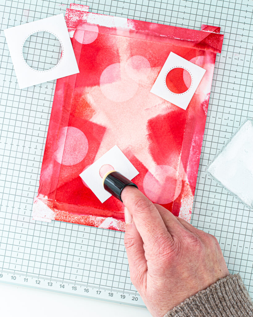 Stempeltechnik Bokeh Effekt erzeugen