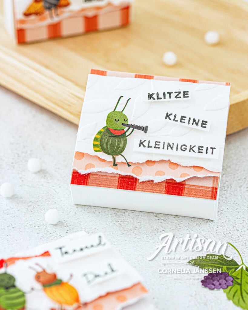 Kleine Schokoladenverpackung ohne Kleben mit kostenloser Anleitung der Easy Verschluss Box