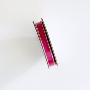 Geschenkband mit Metallic-Kante Sommerbeere