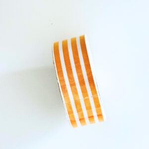 Geschenkband gestreift gerippt Curry-Gelb