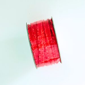 Mini-Rüschband Glutrot