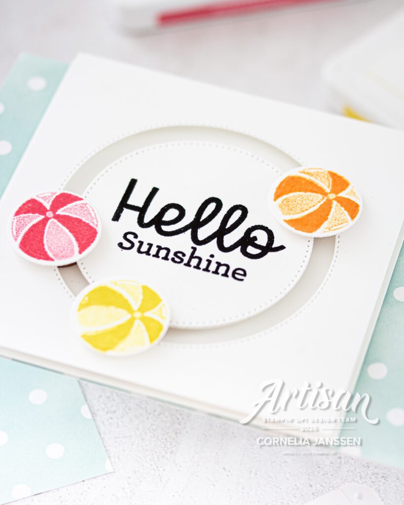 Technikkarte als Kullerkarte mit dem Stempelset Splash&Relax von Stampin' Up!