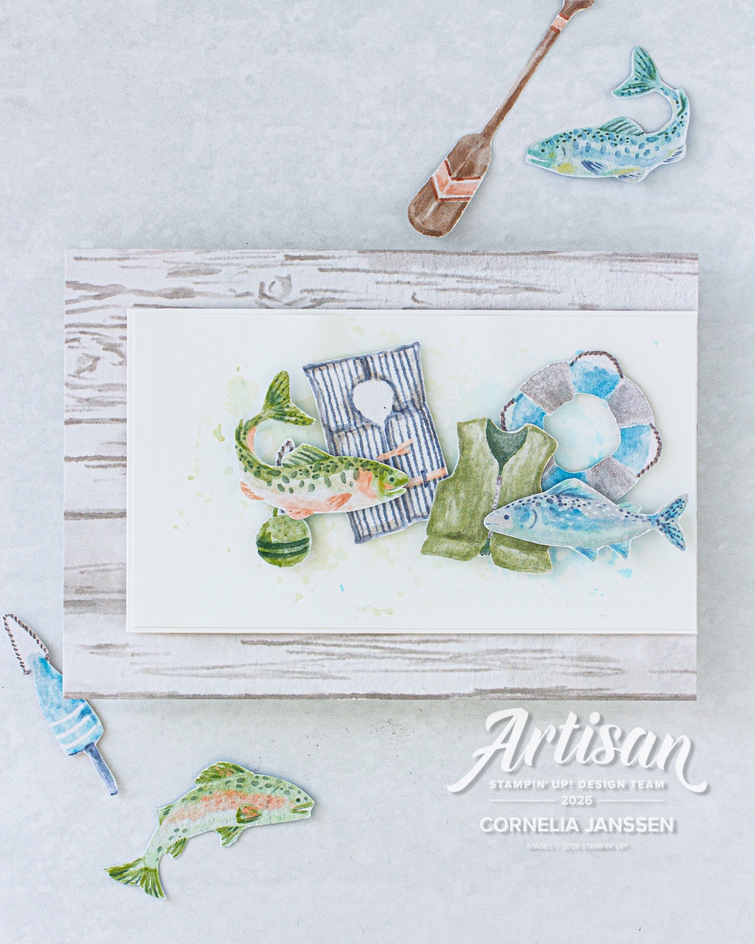 Auszeit am Meer Aquarellhintergrund einfach